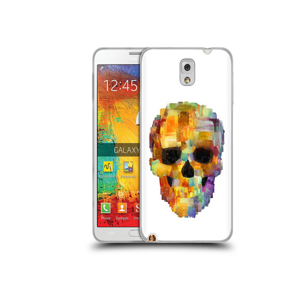 

Чехол MyPads Tocco для Samsung Galaxy Note 3 нарисованный череп, Прозрачный, Tocco