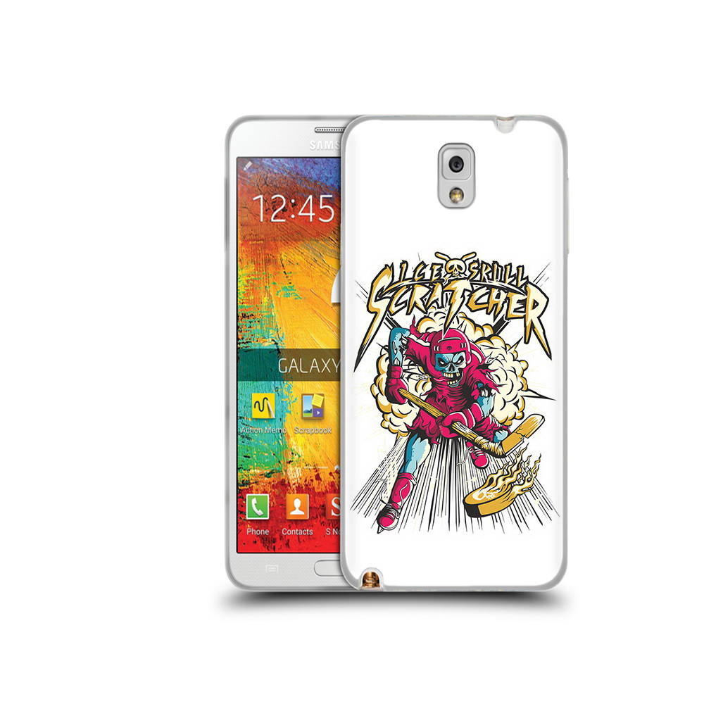 

Чехол MyPads Tocco для Samsung Galaxy Note 3 нарисованный скелет хоккеист, Прозрачный, Tocco