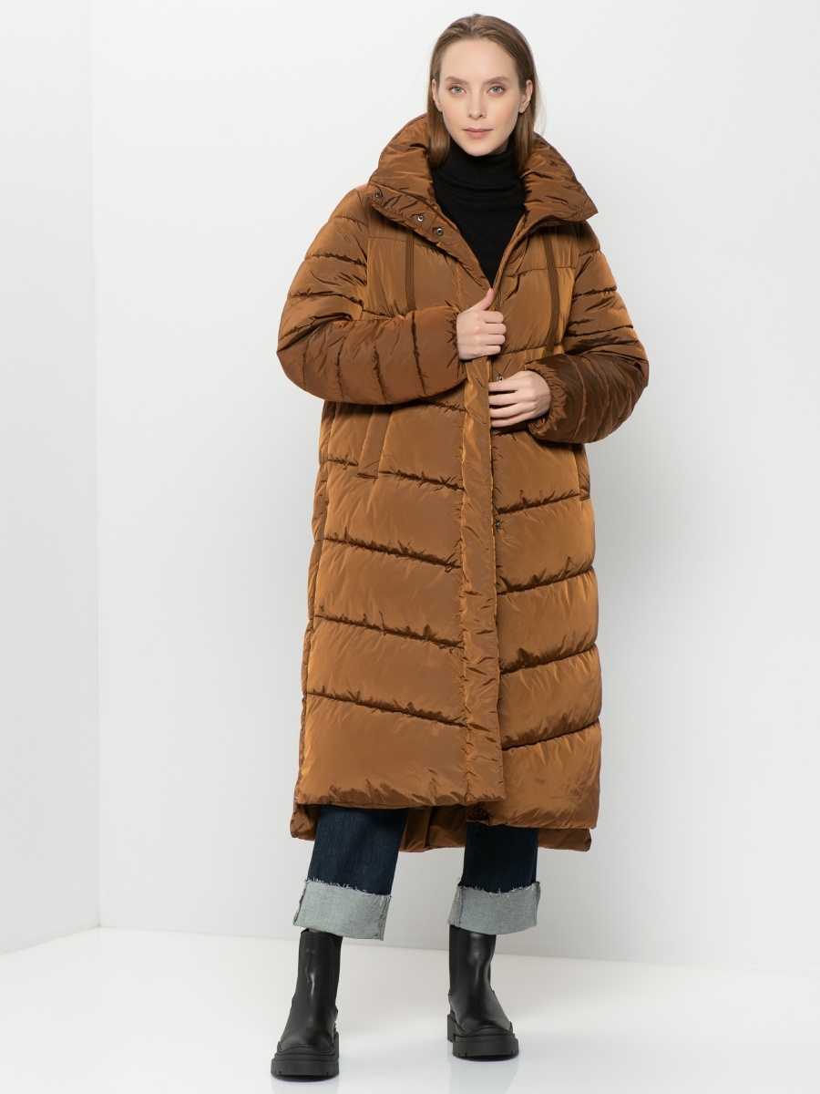 

Пуховик женский Gerry Weber 650235-31142-70481 коричневый 48, 650235-31142-70481