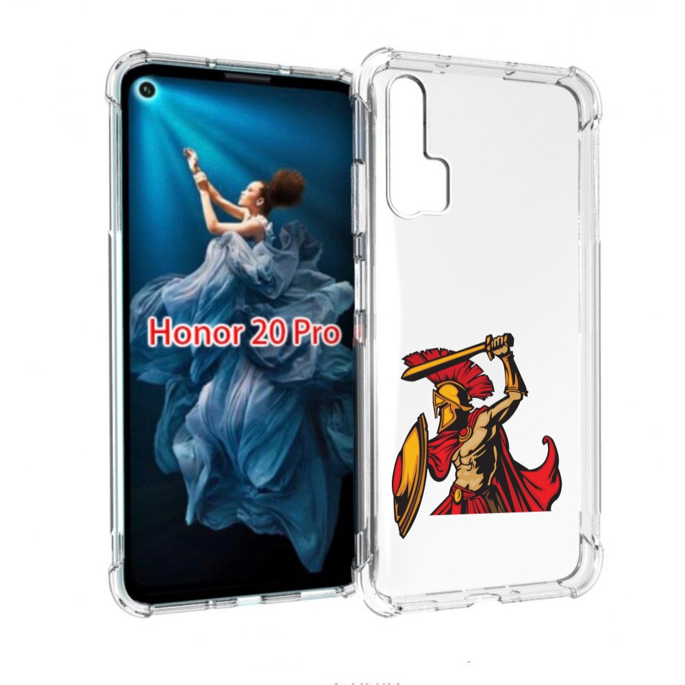 

Чехол бампер MyPads римский-воин для Honor 20 Pro противоударный, Прозрачный, Tocco