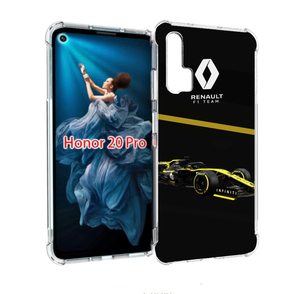 

Чехол бампер MyPads рено renault 2 для Honor 20 Pro противоударный, Прозрачный, Tocco