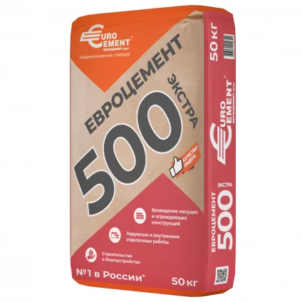 

Цемент тарированный ПЦ М500 Д0 EuroCement 50 кг / ЦЕМ I 42,5 Н Вологда