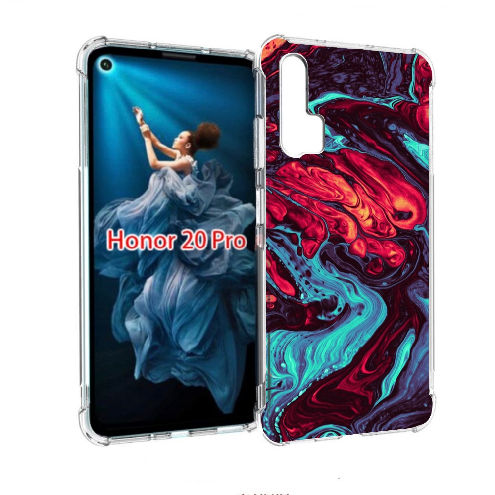 

Чехол бампер MyPads разбавленная краска для Honor 20 Pro противо, Прозрачный, Tocco