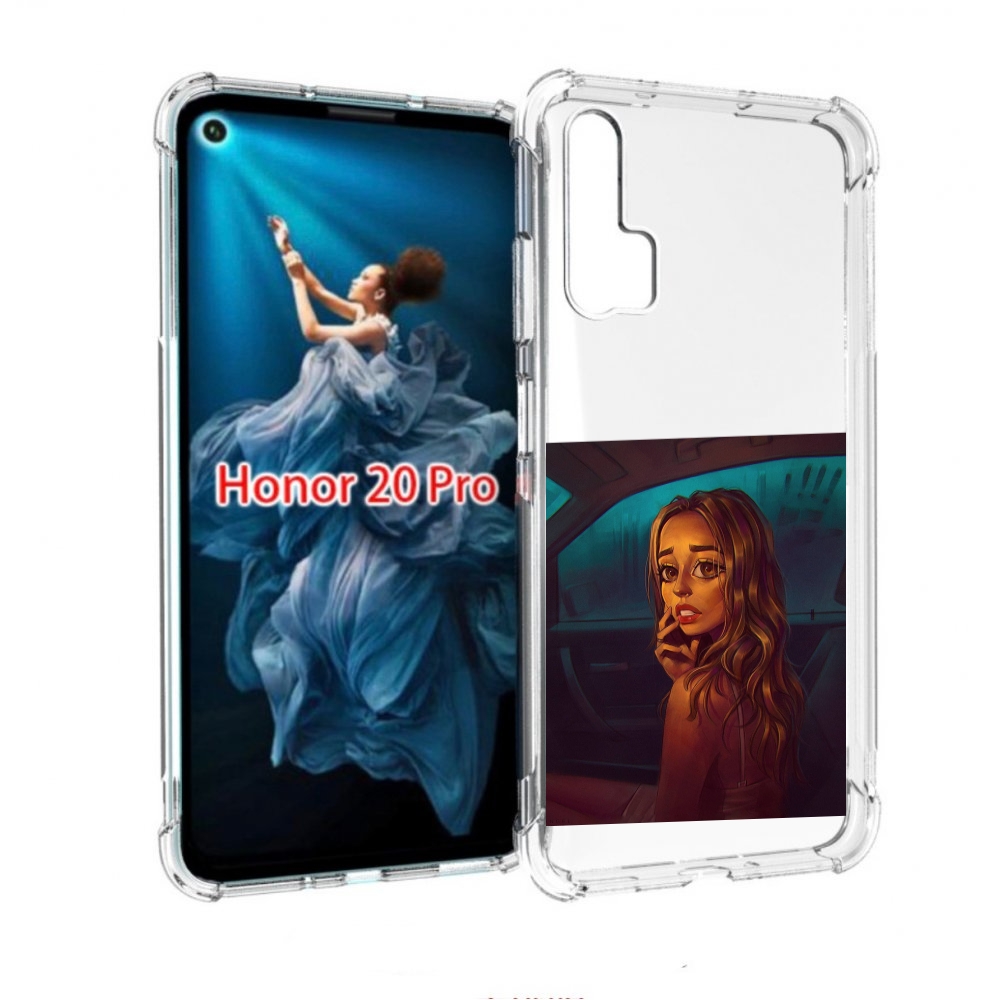 

Чехол бампер MyPads пуп-невесты женский для Honor 20 Pro противо, Прозрачный, Tocco