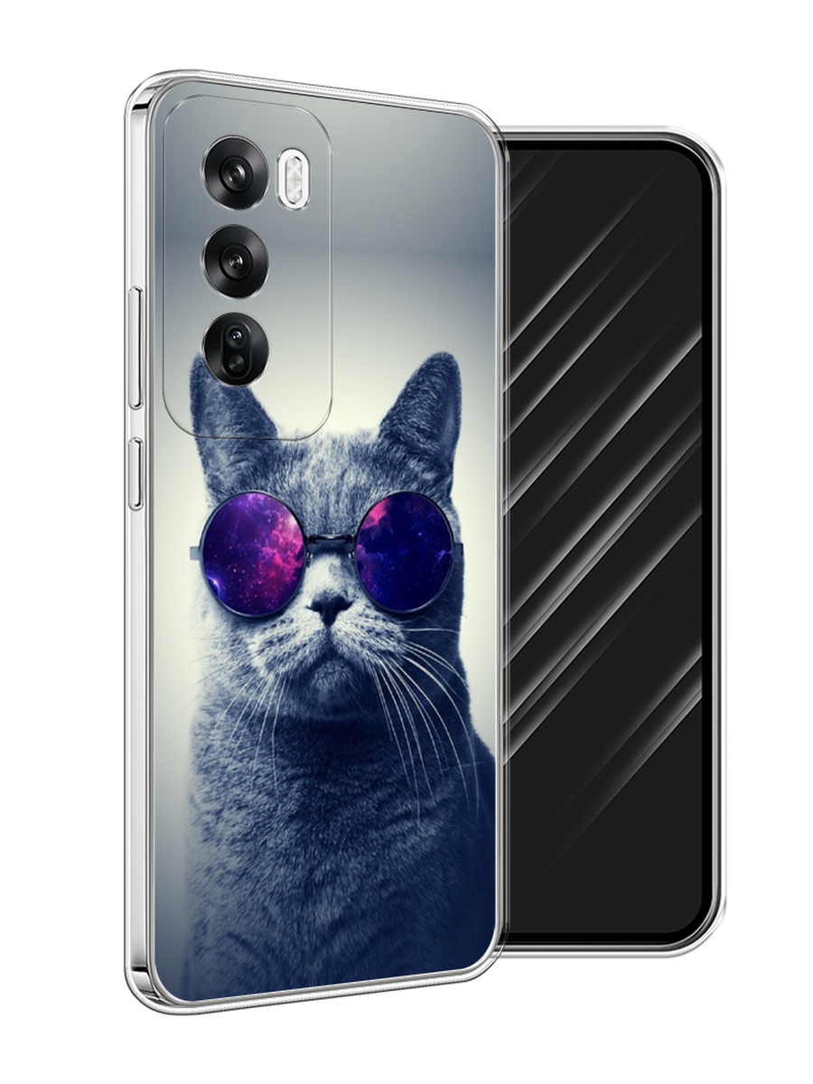 

Чехол Awog на Oppo Reno 12 "Космический кот", Бордовый, 2517450-1