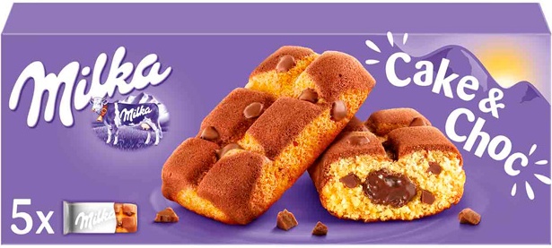 Печенье Milka Cake and Choc Cookies 175 грамм Упаковка 16 шт
