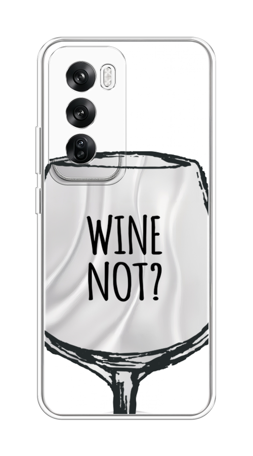 

Чехол на Oppo Reno 12 "Wine not white", Белый, 2517450-1