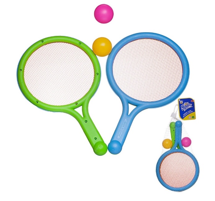 фото Игровой набор abtoys теннис: две ракетки и два мячика, 26х4х16см