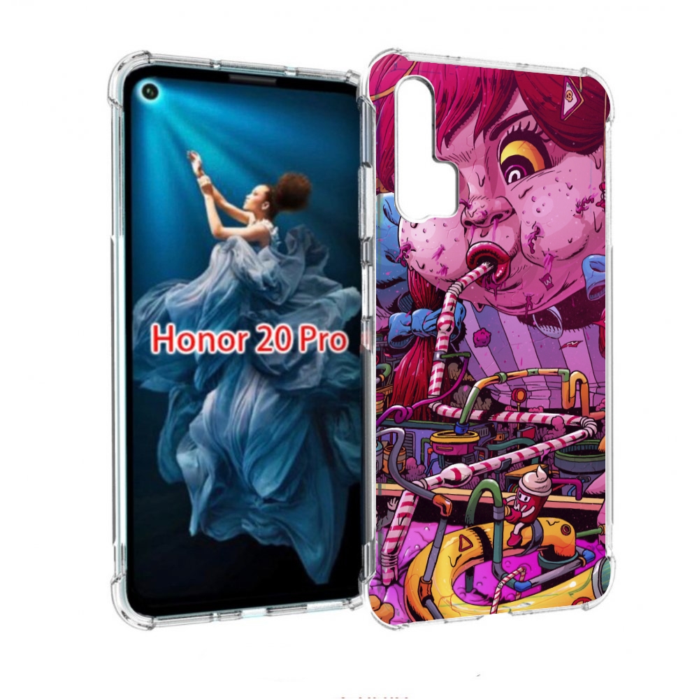 

Чехол бампер MyPads прикольная сладкая картинка для Honor 20 Pro, Прозрачный, Tocco