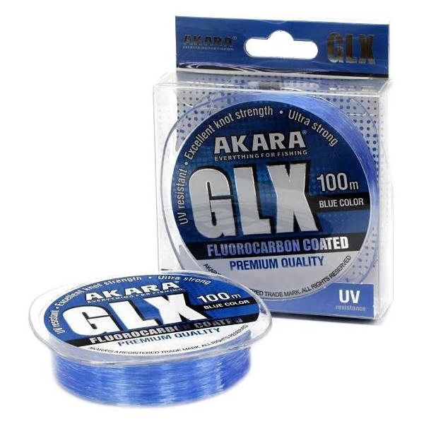 AKARA Леска монофильная AKARA GLX PREMIUM BLUE (GLX-BL-100-014  (100 м 0,14мм) )