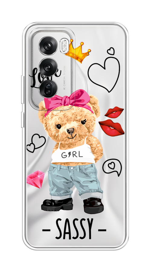 

Чехол на Oppo Reno 12 "Sugar Mommy", Голубой;белый;розовый, 2517450-1