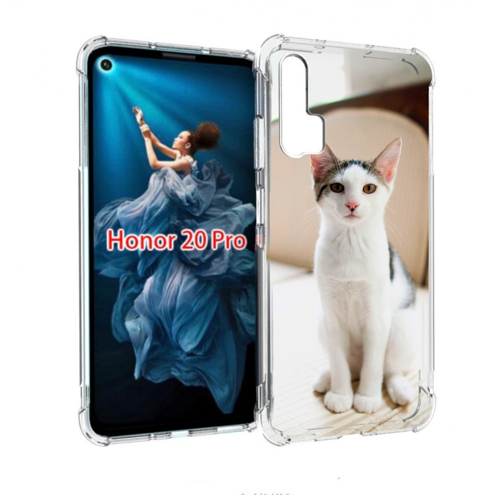 

Чехол бампер MyPads порода кошка эгеиская для Honor 20 Pro прот, Прозрачный, Tocco