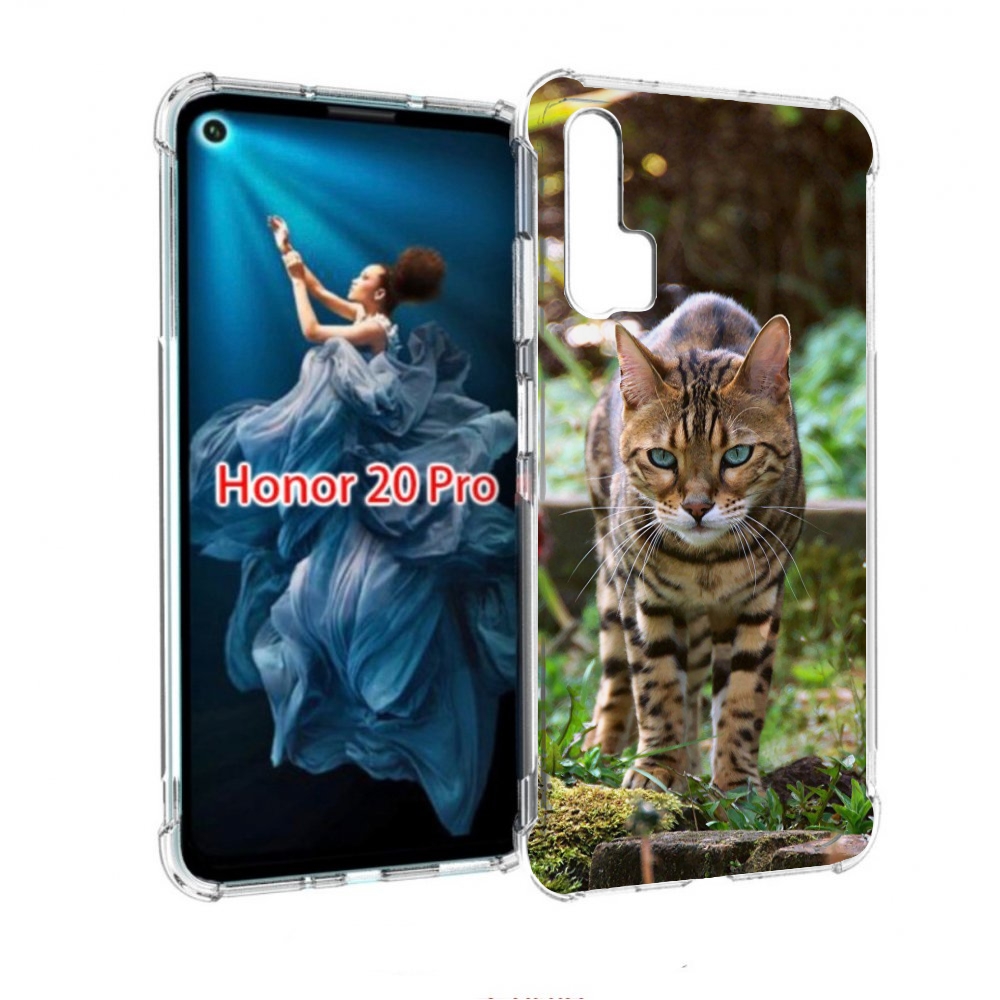 

Чехол бампер MyPads порода кошка бенгальская для Honor 20 Pro пр, Прозрачный, Tocco