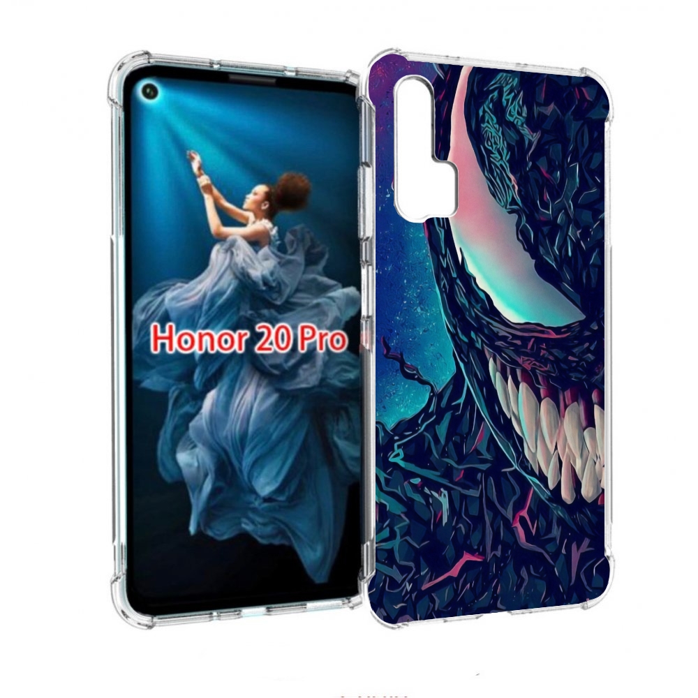 

Чехол бампер MyPads полу веном для Honor 20 Pro противоударный, Прозрачный, Tocco