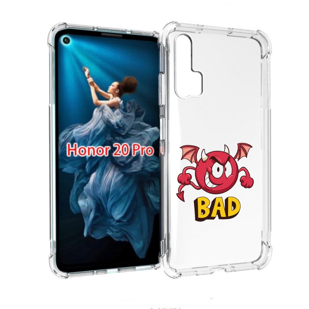 

Чехол бампер MyPads плохой для Honor 20 Pro противоударный, Прозрачный, Tocco