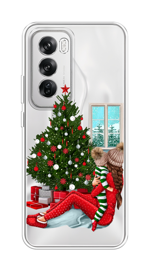 

Чехол на Oppo Reno 12 "Новый год с мамой", Красный;зеленый;голубой, 2517450-1