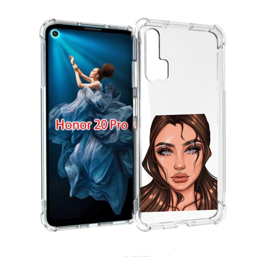 

Чехол бампер MyPads плачущая-девушка женский для Honor 20 Pro пр, Прозрачный, Tocco