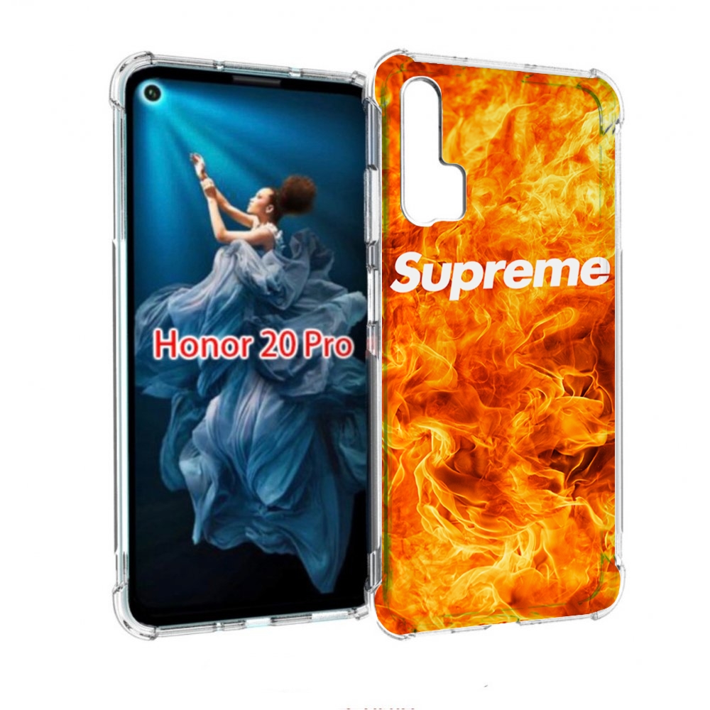 

Чехол бампер MyPads пламя-пламенное суприм для Honor 20 Pro прот, Прозрачный, Tocco