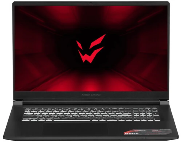 

Ноутбук ARDOR Gaming RAGE R17-I7ND405 черный, RAGE R17-I7ND405