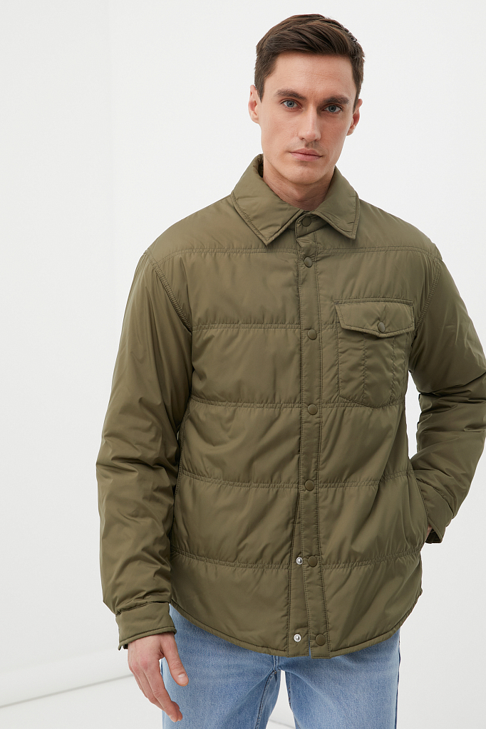 

Куртка мужская Finn Flare FBC21007 зеленая L, FBC21007