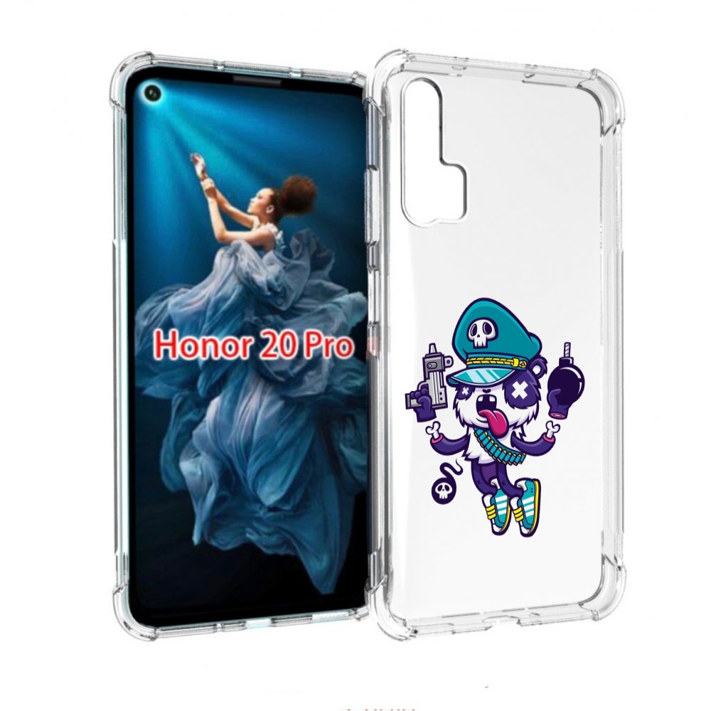 

Чехол бампер MyPads персонаж с пистолетом и бомбочкой для Honor, Прозрачный, Tocco