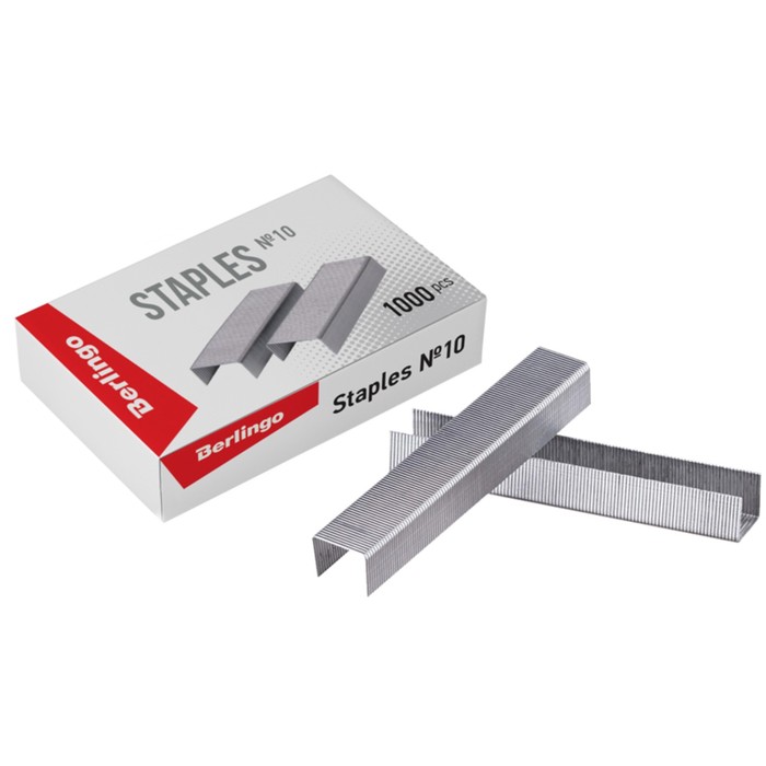 Скобы для степлера 10 оцинкованные 1000 штук 1512₽