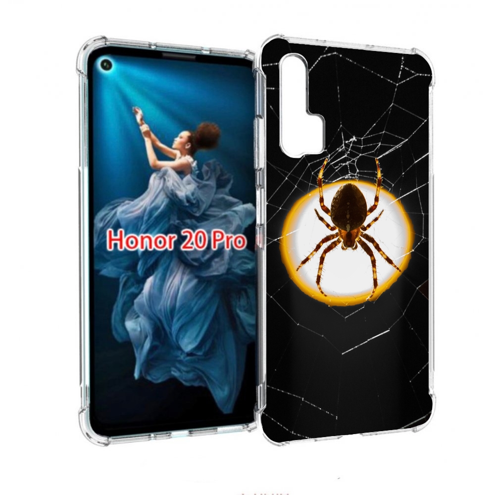 

Чехол бампер MyPads паук-с-паутинкой для Honor 20 Pro противоуда, Прозрачный, Tocco