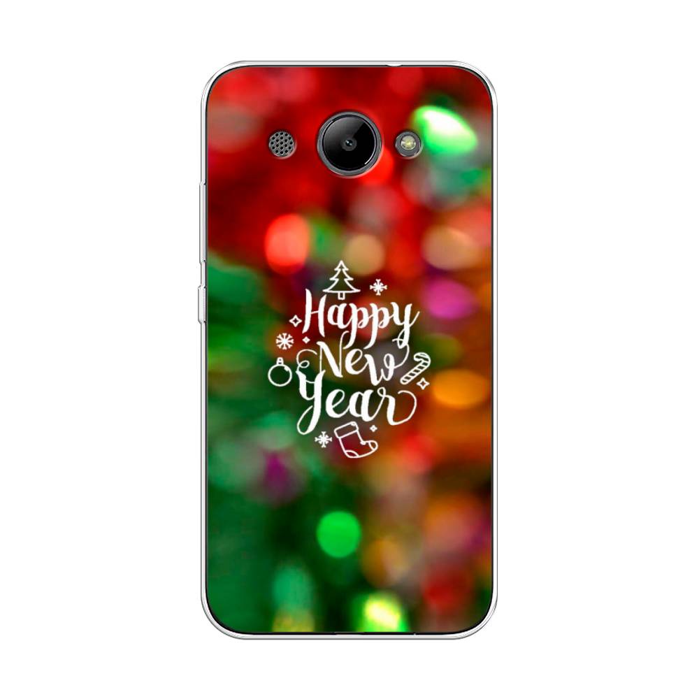 

Чехол на Huawei Y3 2018 "Новый Год на елке", Зеленый;красный;желтый, 65850-5