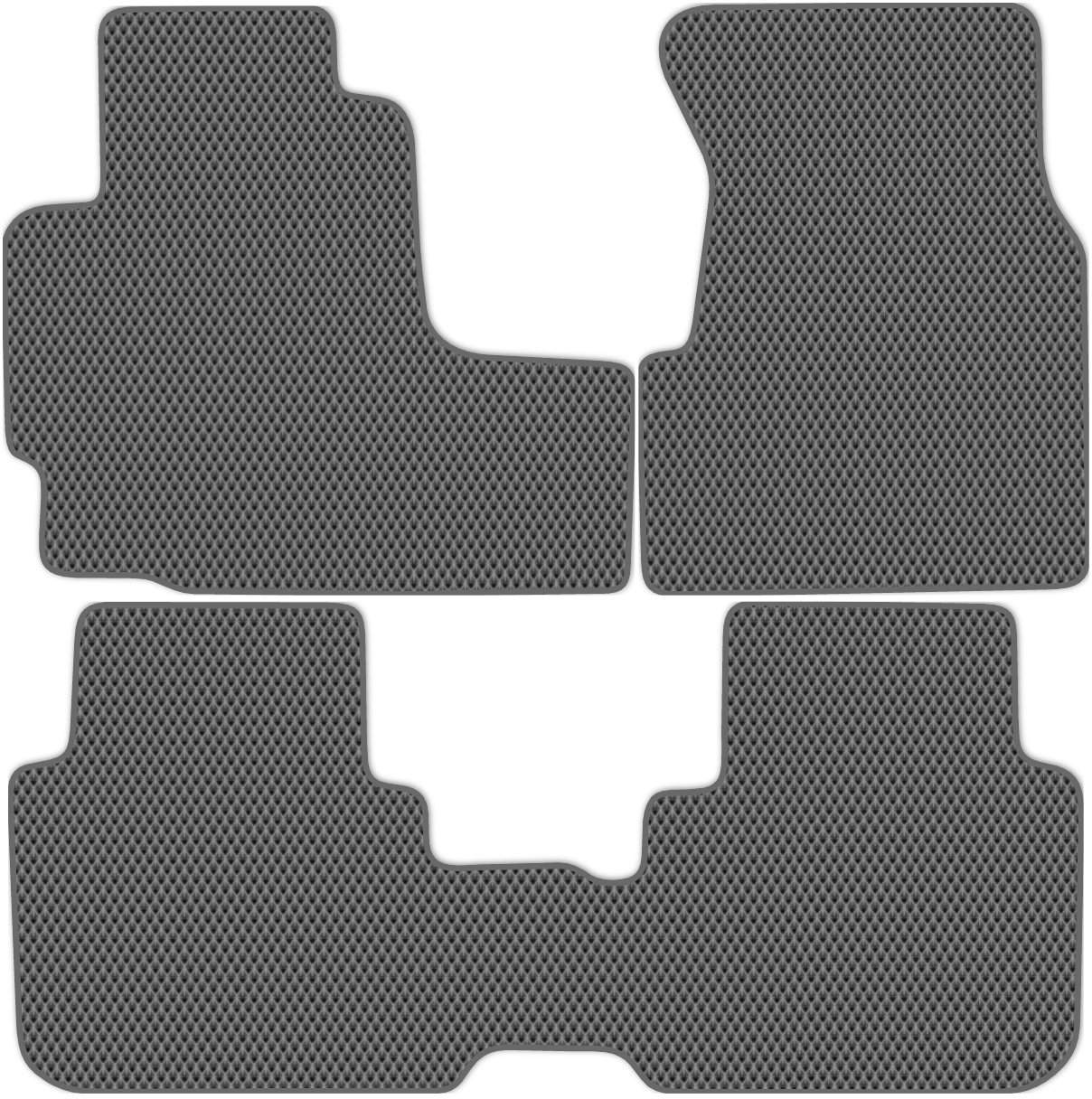 

Коврики ЭВА в салон для Honda CR-V АКПП (RD1/3) 1998 - 2001, 3 шт. серый, темно-серый кант, 2308-W3N-H