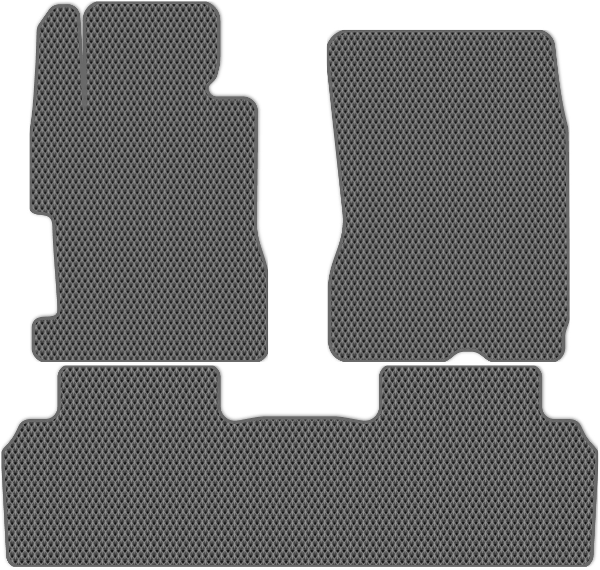 

Коврики ЭВА в салон для Honda Civic 8 2005 - 2011, 3 шт. серый, темно-серый кант, 2306-W3NL-H