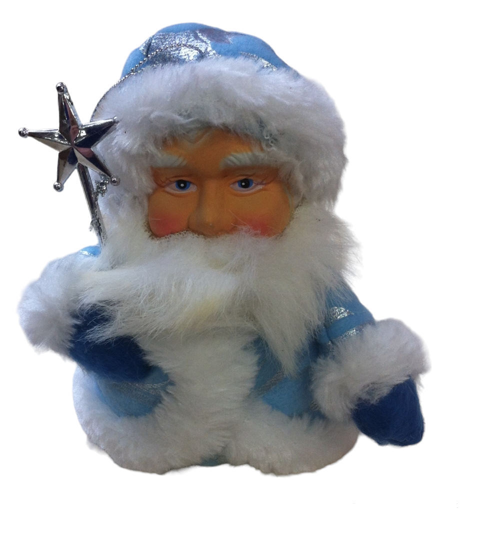 Дед Мороз (мягкая игрушка) 15 см. на подвесе арт.31049