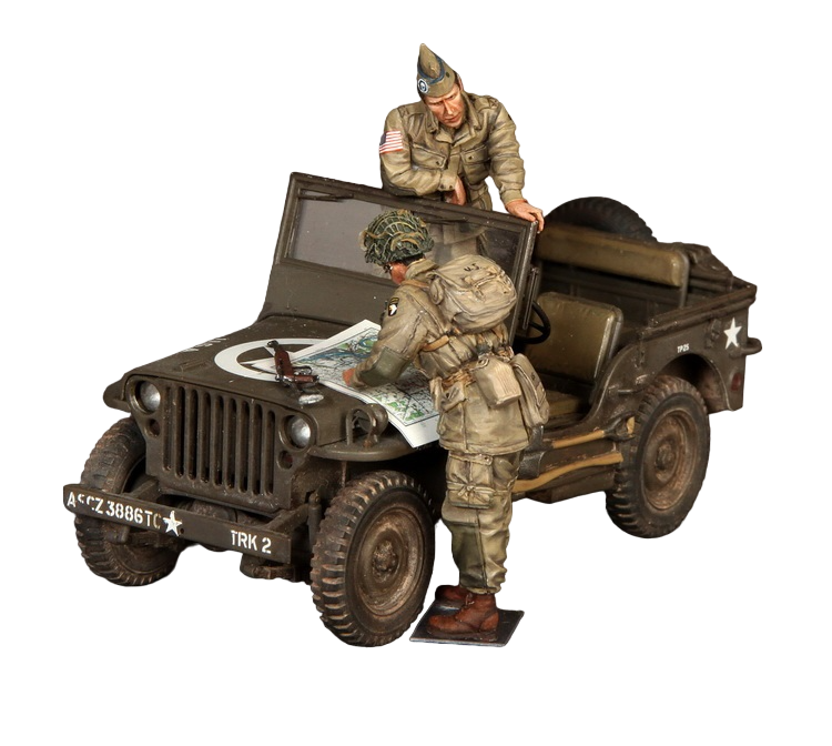 

3516SOGA Major and 1 Lieutenant 101st Airborne Division, WW II
