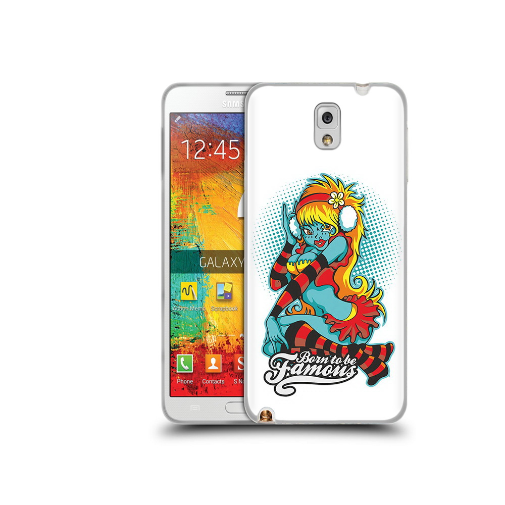 

Чехол MyPads Tocco для Samsung Galaxy Note 3 нарисованная девушка в наушниках, Прозрачный, Tocco