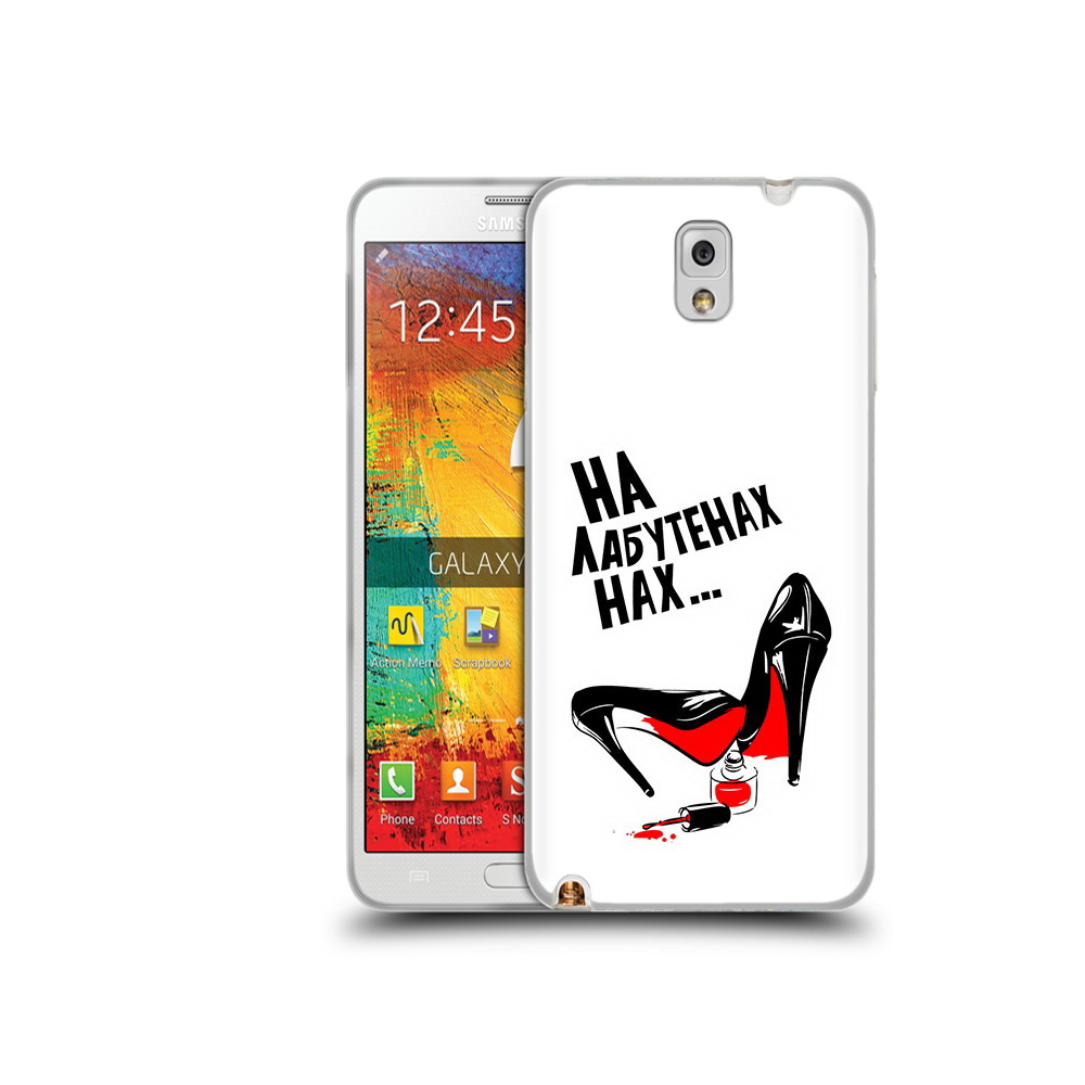 

Чехол MyPads Tocco для Samsung Galaxy Note 3 на лабутенах, Прозрачный, Tocco