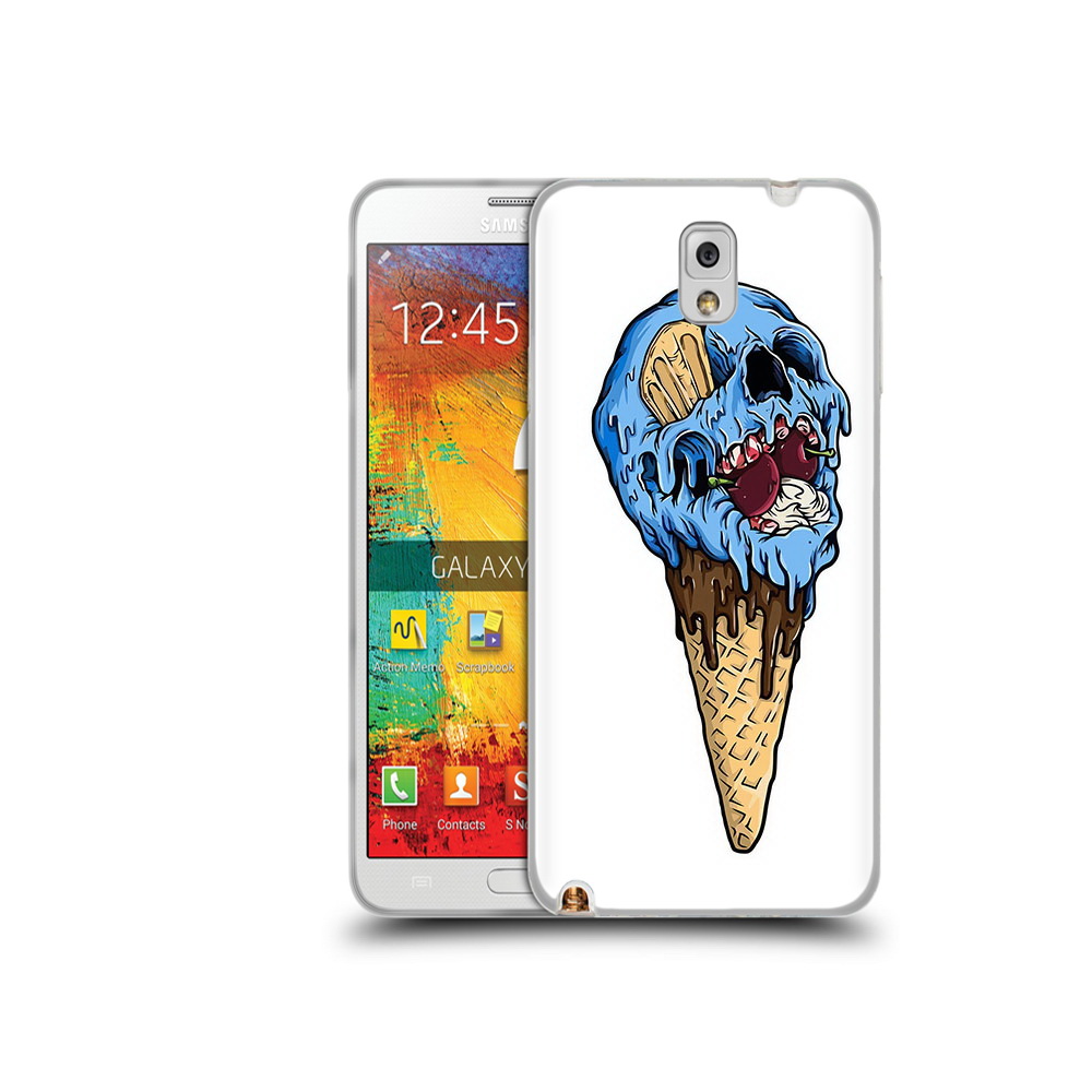 

Чехол MyPads Tocco для Samsung Galaxy Note 3 мороженное череп, Прозрачный, Tocco