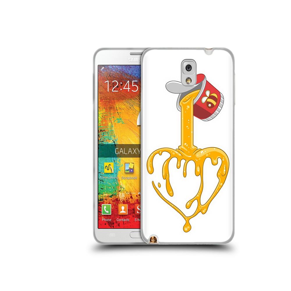 

Чехол MyPads Tocco для Samsung Galaxy Note 3 медовое сердце, Прозрачный, Tocco