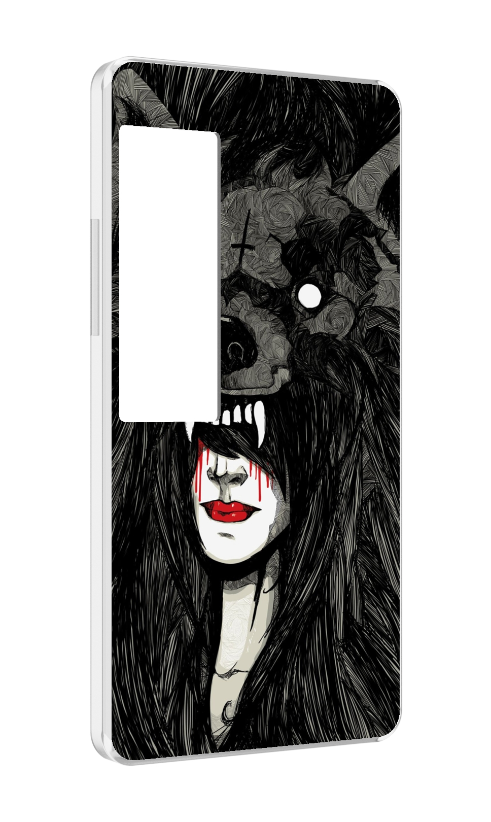 

Чехол MyPads девушка в шкуре волка женский для Meizu Pro 7 Plus, Прозрачный, Tocco