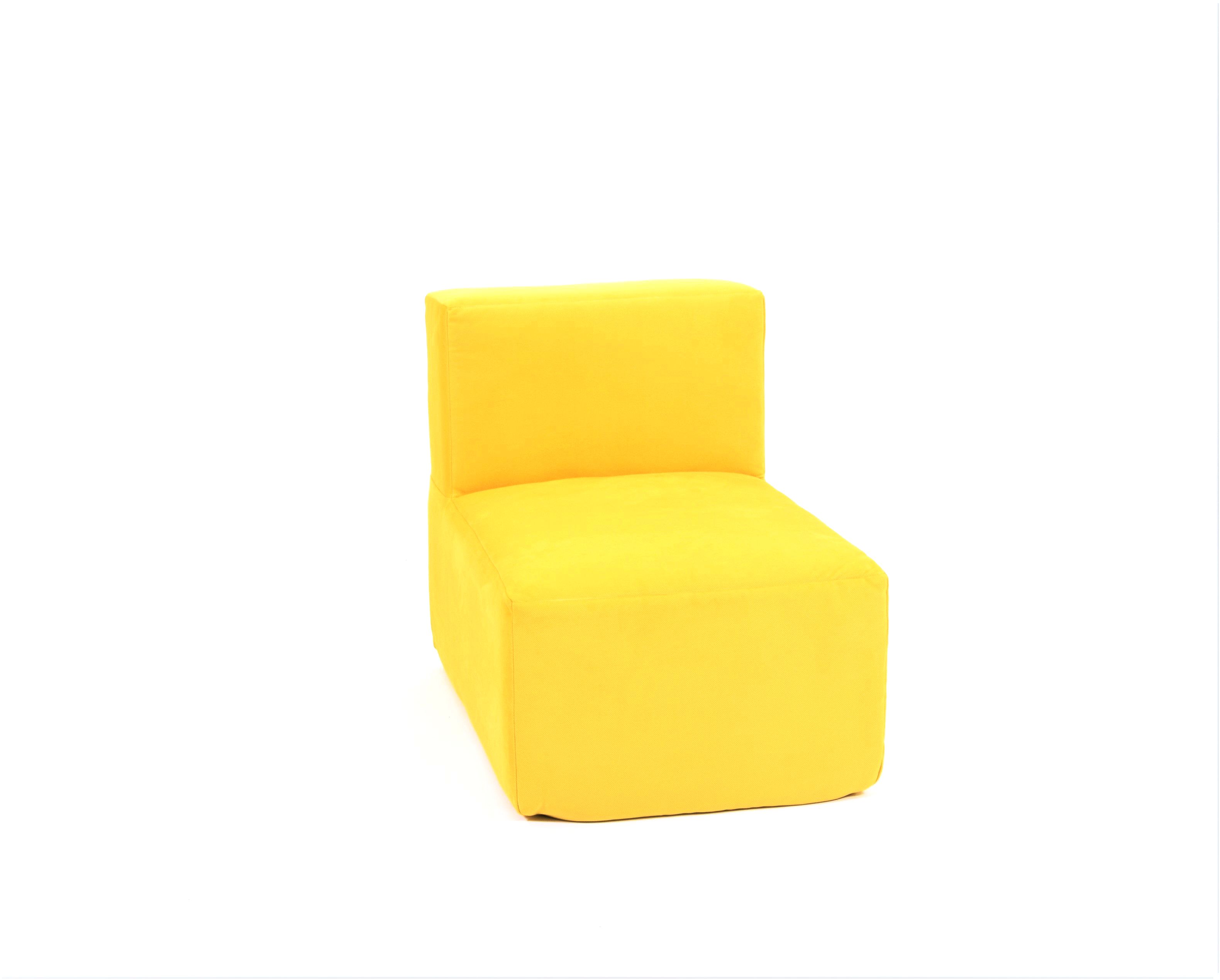 фото Кресло модульное тетрис 30 поролон велюр, желтый freeform