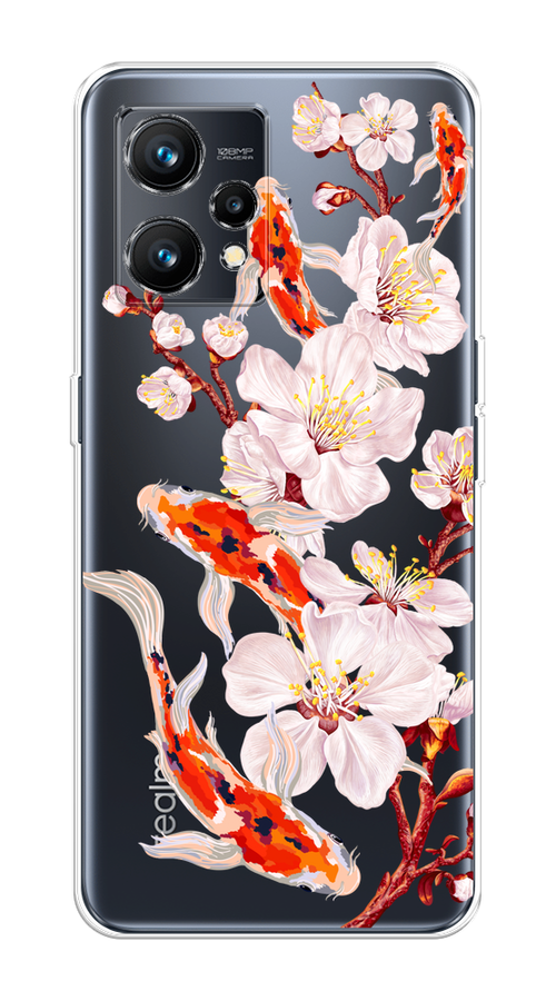 

Чехол на Realme 9 4G "Карпы и сакура", Оранжевый;розовый;бежевый;прозрачный, 258750-1