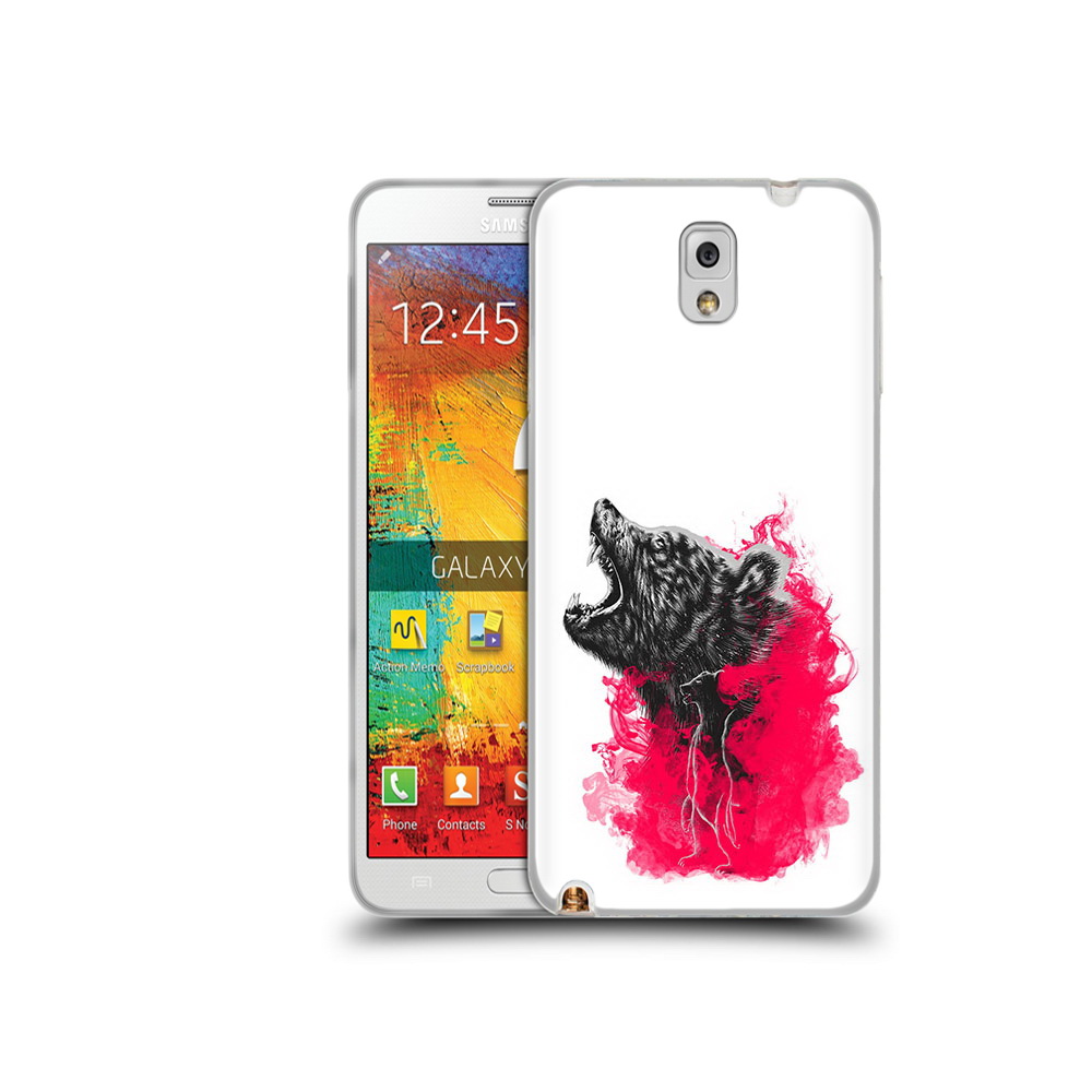 

Чехол MyPads Tocco для Samsung Galaxy Note 3 медведь в дымке, Прозрачный, Tocco