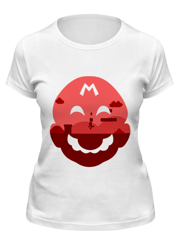 

Футболка женская Printio Марио (mario) белая 2XL, Белый, Марио (mario)