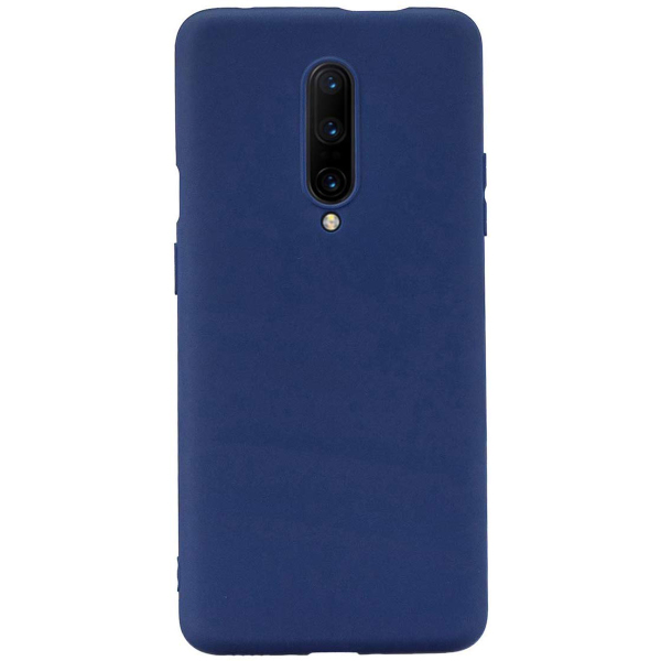 фото Силиконовый чехол для oneplus 7 pro tpu 1мм синий матовый