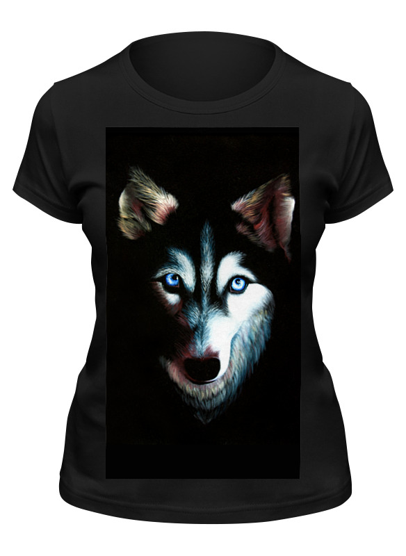 

Футболка женская Printio Husky черная 2XL, Черный, Husky