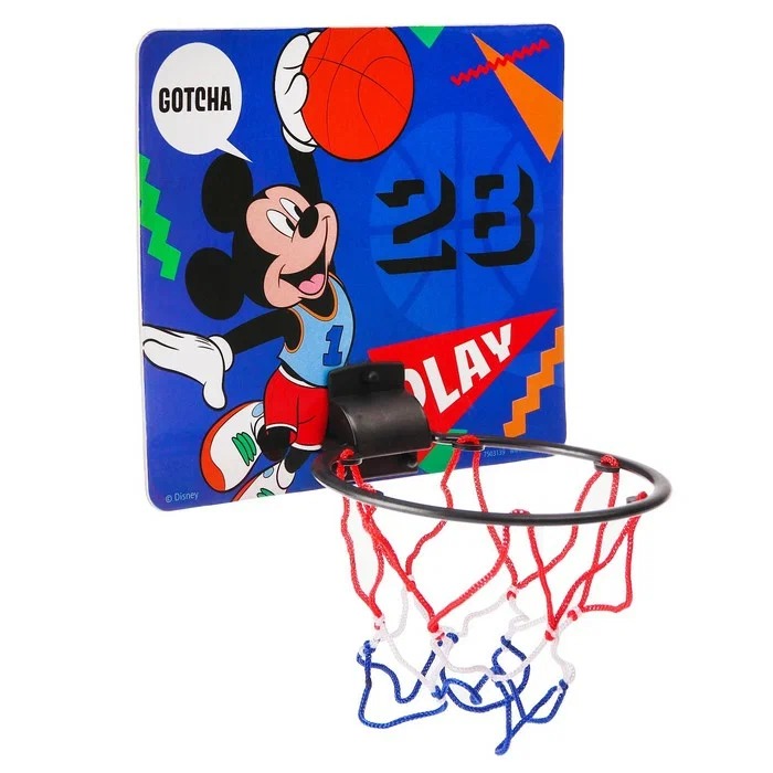 фото Баскетбольный набор disney с мячом 8 см, диаметр кольца 13,5 см, микки маус и друзья