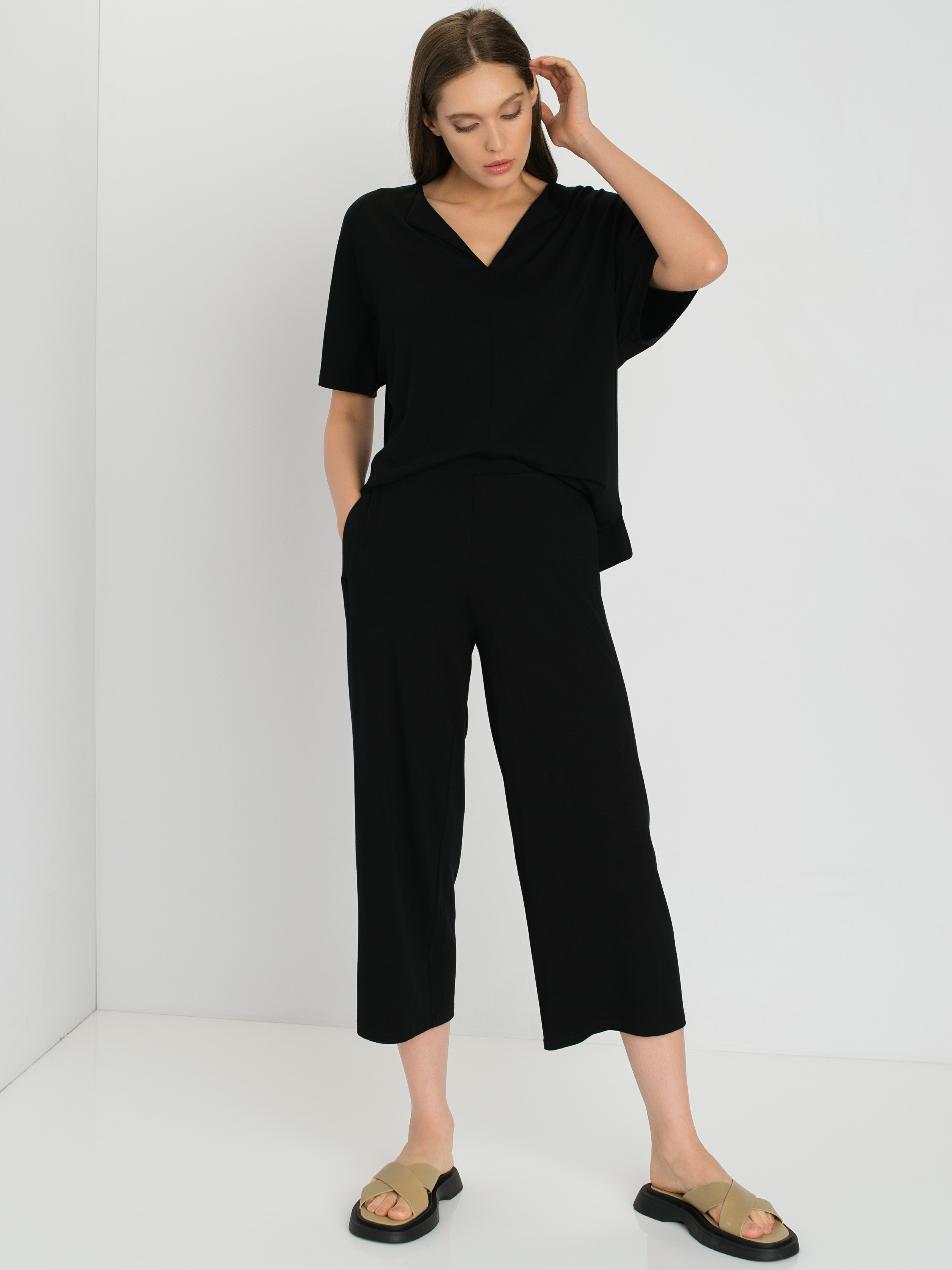 

Брюки женские Gerry Weber 622892-44017-11000 черные 38, 622892-44017-11000