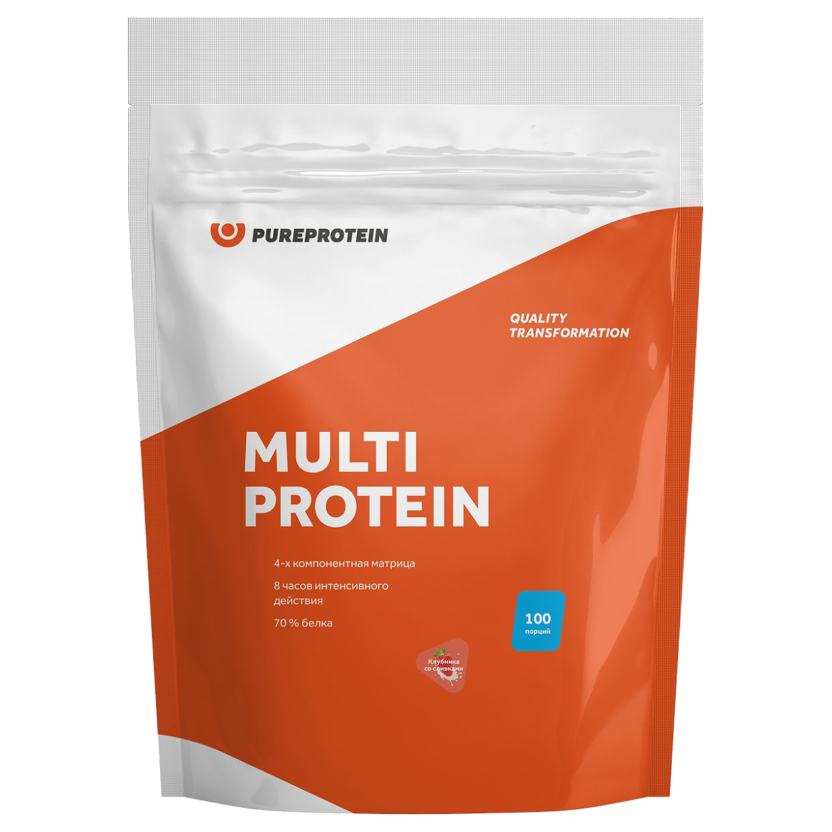 фото Протеин pureprotein multi protein, 3000 г, клубника со сливками