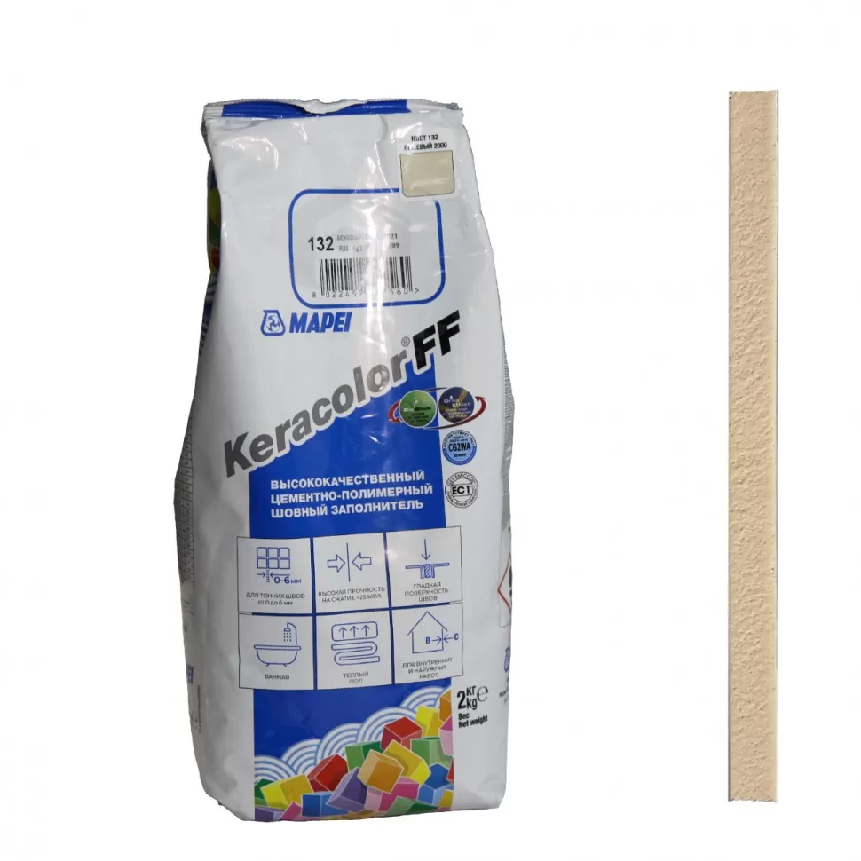 

Затирка для плитки KERACOLOR FF № 141, карамель, 2 кг