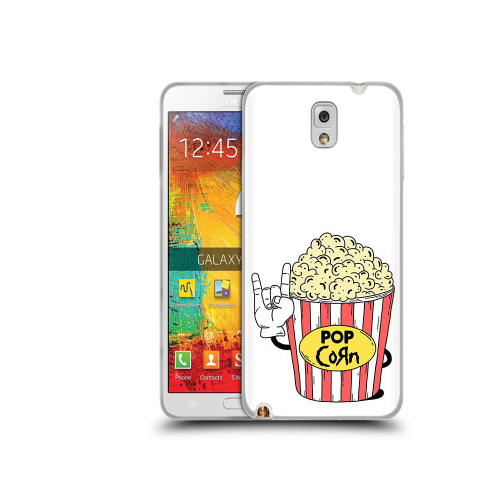 

Чехол MyPads Tocco для Samsung Galaxy Note 3 крутой попкорн, Прозрачный, Tocco