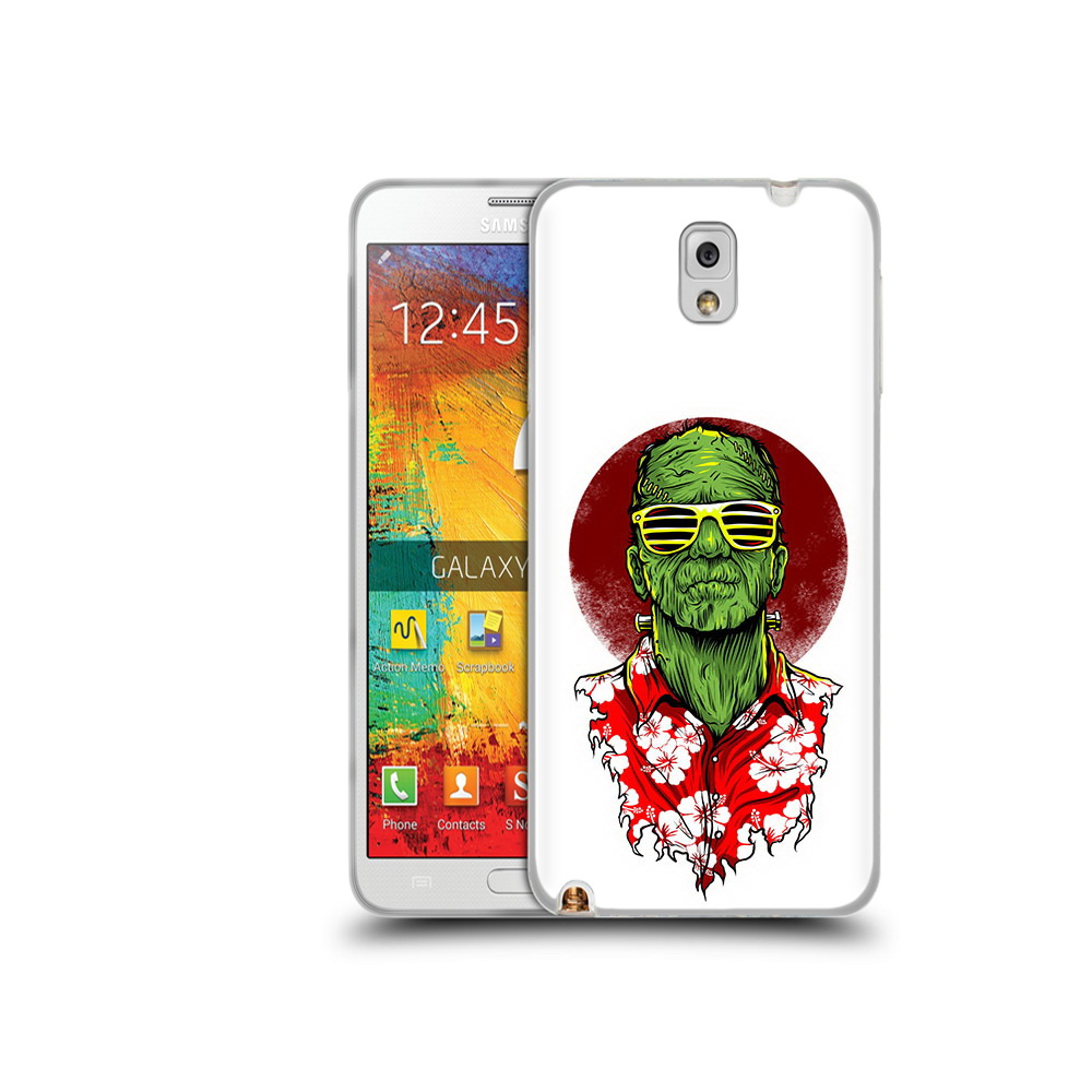 

Чехол MyPads Tocco для Samsung Galaxy Note 3 крутой зеленый мужчина в очках, Прозрачный, Tocco