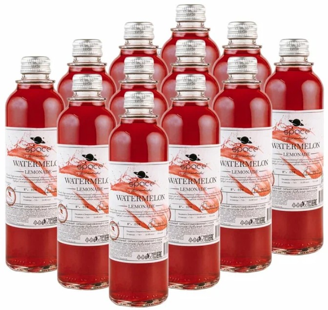 Напиток газированный Space Watermelon Арбуз, 0,33 х 12 шт